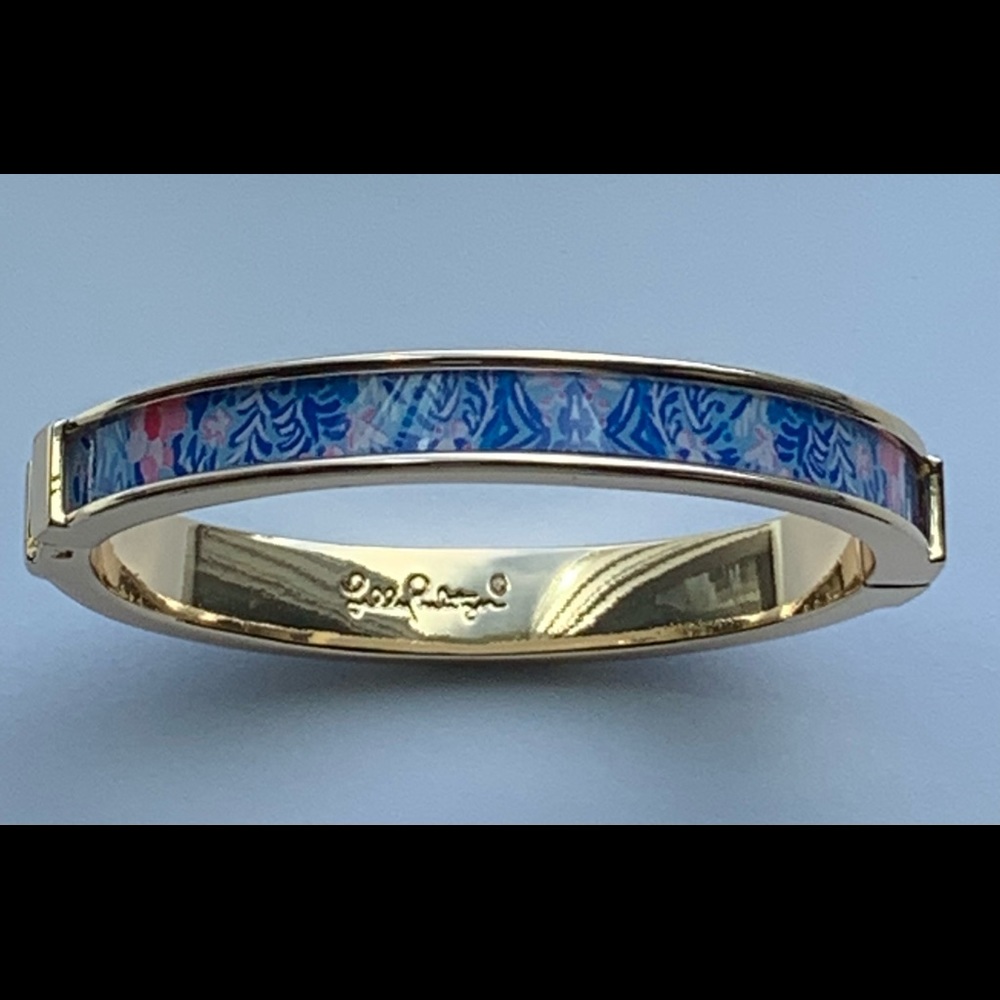 NWT  Lilly Pulitzer Blue Peri GWP photodome bangle